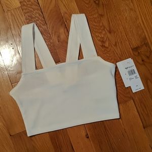 Cropped tank, off-white, NWT, XS